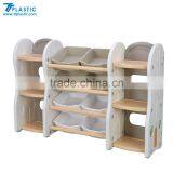Bookcase Furniture the Cute Children's Plastic Bookcase and Storage Rack Shelf thumbnail-4