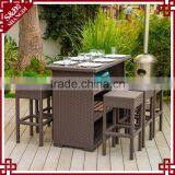 Modern Rattan Outdoor High Chairs Bar and Lounge Furniture thumbnail-1