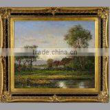 Gold Plated Wooden Classical Wooden Frame Oil Painting thumbnail-1