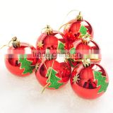 Christmas decoration accessories bright red christmas ball ornaments bulk