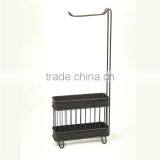 Rectangle Rack, Standing Holder With One Hook, Bronze thumbnail-2