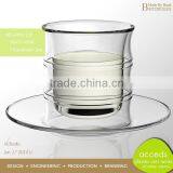 High Quality Free Design Hot Sale Heat Resistant Double Wall Glass Tea Cup thumbnail-2