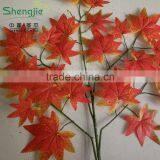 SJ071212 Dry Gold Leaf Decoration/plastic Maple Leaf/golden Maple Leaves Making thumbnail-6