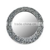High quality best selling Decorative MOP round grey wall Mirror