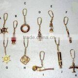 Nautical Style Key Rings, Nautical Key Chains, Nautical Brass Key Chain thumbnail-1