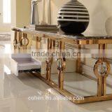 2016 Factory Gold Plating Base Modern Living Room tv Stand Furniture thumbnail-2