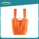 Toprank Reusable Polyester Folding Shopping Bag Supermarket Expandable Fruit Shopping Bag Foldable Tote Bag With Plastic Buckle thumbnail-2