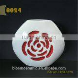 Red Ceramic Flower Vases thumbnail-4
