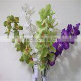 SJ20170047 China wholesale factory price silk flowers for indoor decoration cheap plastic artificial orchid