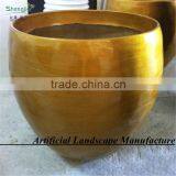 SAS16006 Artificial Golden Plant Pot Flower Bonsai Vases thumbnail-1