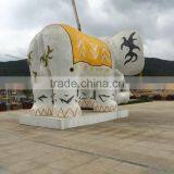 Tall 5m Fiberglass Elephant Landscape Sculpture thumbnail-2