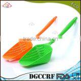 NBRSC High Heat Resistant Large Black Nylon Scoop Colander Slotted Spoon Strainer With Handle thumbnail-1