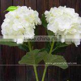GNW FLH06 Office Christmas Ornaments White Color Fake Flower Plastic Hydrangea Indoor Landscaping thumbnail-1