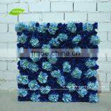 GNW FLW1508-10 Artificial Plastic Blue Rose Flower Type Wall Used in Wedding Background Wall