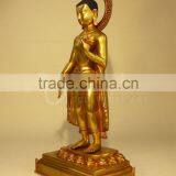 Religious Buddha Statue Type Fengshui Metal Brass Maitreya Buddha for Sale thumbnail-4