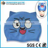 CUSTOMER PRINTING SILICONE SWIM CAP IN KINDS OF COLOR thumbnail-6