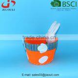 BSCI Audit Factory New Design Bunny Head Non-woven Fabric Easter Basket Spring Decoration thumbnail-2