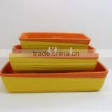 Chaozhou Colorful Ceramic Rectangle Bakeware Without Handles thumbnail-1