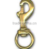 3/4" Solid Brass Swivel Eye Metal Snap Hook thumbnail-6