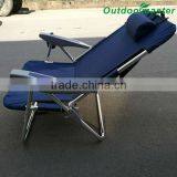 Navy Blue Aluminum Folding Backpack Chair With Plastic Armrest thumbnail-4