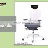 Hot Sale Cheap Reception Chair With Headrest White High Back Best Office Chair
