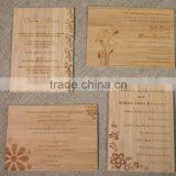 Custom Wooden Wedding Invitation Card Engraved thumbnail-5