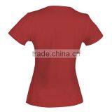 Back Image Women V-neck Collar T-shirt thumbnail-1