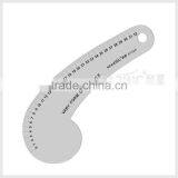 Aluminum Metric COMMA LIKE GARMENT RULER / 32cm NECK HOLE GARMENT RULER # 6132A thumbnail-1