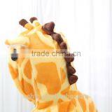 Flannel Cartoon Adult Animal Jumpsuit Animal Pajamas Jumpsuit Giraffe Design thumbnail-4