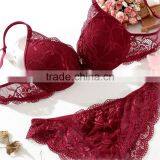 Mature Women Stylish Lace Underwire Bra and Panty Set thumbnail-2