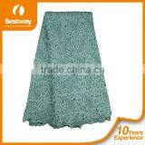 Royal Blue Chemical China Embroidery Lace Fabric Beaded Guipure Lace Cupion Lace CP0011 thumbnail-6