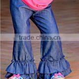 2017 New Arrival Boutique Girl Clothing Baby Clothes Kid Children Shorts Wholesale New Model Jeans Pants thumbnail-3