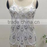 New Lady's Bead and Sequin Tank Top With Machine Made thumbnail-2