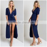 Latest new fashion design swallow-tailed wholesales jumpsuit