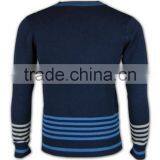 ISO9001/BSCI Manufature Popular Navy Blue Fitted Pullover Cardigan Sweater thumbnail-4