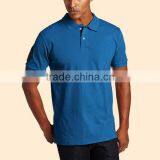 Blue Men Polo Shirts 2013 Fashion Custom 100% Cotton Hot Sale Newest Design Custom Design Short Sleeve White Polo Shirt thumbnail-1