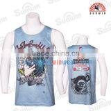 2016 100% Polyester Custom Printed Made Wrestling Singlets thumbnail-1