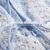 Dresses 2017 Summer High Grade Lace Neck Collar Sleeveless Elegant Lace Stitching Design Backless Party Dress for Women thumbnail-4