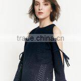 Woman New Stylish Long Hollow Out Sleeve Design High Quality Custom Sweaters for Autumn thumbnail-3