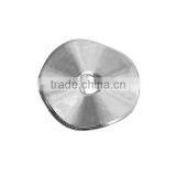 Custom Zinc Based Alloy Silver Tone Wavy Spacer Beads thumbnail-1