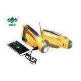 Handheld Emergency AM / FM Weather Radio With Led Flashlight and Cellphone Charger