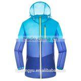 8 Color Constrast Unisex Lightweight Cycling Windbreaker Jacket/saint li Fast Dry Sun Block Athletic Jacket/ Green Blue thumbnail-2