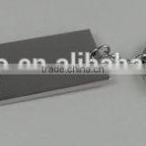 2014 Fashion Rectangle Square Metal Charm Keyring