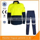 OEM Pick mechanic workwear/ fireproof suit with reflective tapes