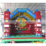 Outdoor Inflatable Bouncy Castle Fire Truck Commercial Inflatable Castles for Sale