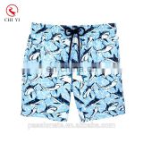 Custom made mens beach wear 4 way stretch fabric printed blank board shorts wholesale from factory