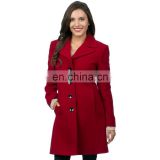 Latest customized winter coat designer lady overcoat /latest coat designer lady jacket at competitive price from factory