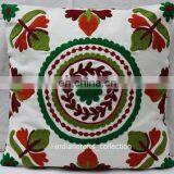 Indian Suzani Pillow Case Embroidered Decorative Handmade Throw Pillow Cover Cushion Embroidered Ethnic Decorative Vintage Cases thumbnail-1