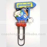 2D Embossed Logo Customized Rubber Book Marks/soft Pvc Bookmark for Hot Sale