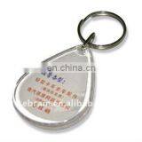 New Design Clear Plastic Keychains